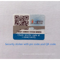 Security label sticker with verification code, printing custom Scratch Off code Sticker Label